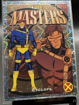 2025 Topps Finest X-Men Masters Cyclops #31 /199 | Scott Summers Rare Parallel