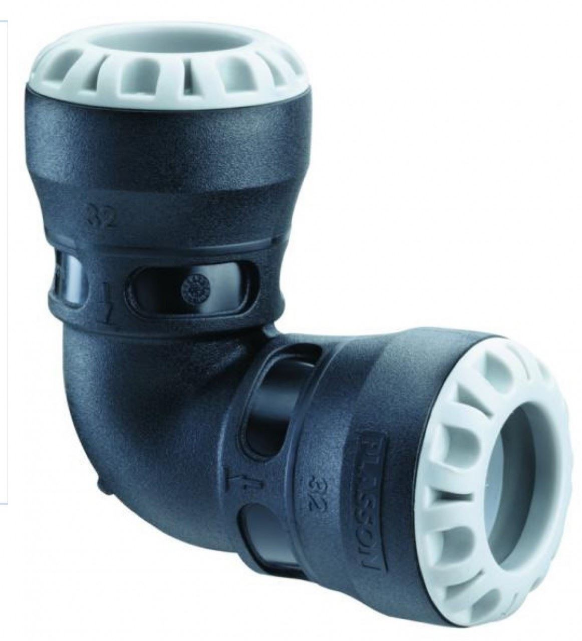 Plass-ONE 20mm MDPE Push-Fit Elbow - 1005 - PACK OF 2 - FREE Next-Day Delivery - Image 2