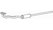 Front Exhaust Pipe & Silencer for Saab 900 Injection B201XI/BI20 2.0 (1986-1990)