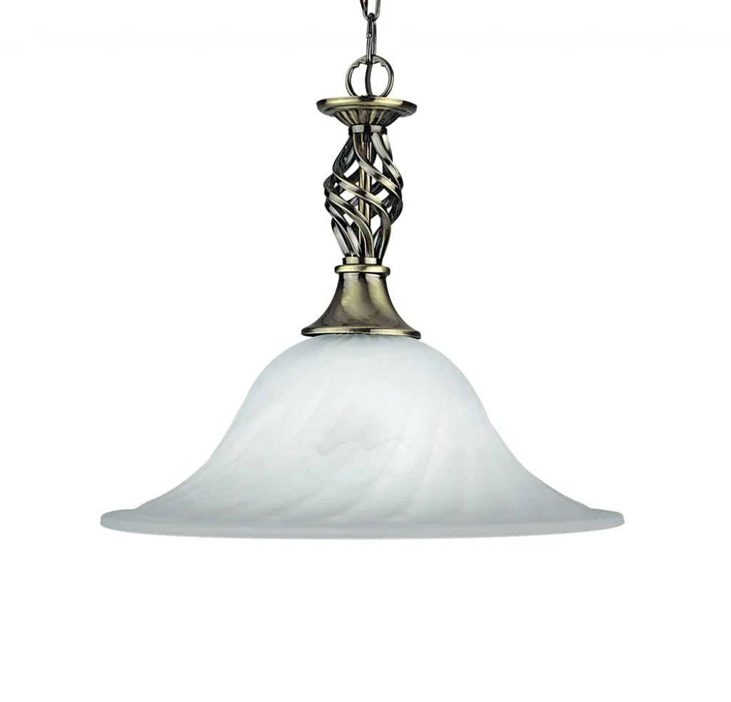 Ceiling Light Brass Cameroon Pendant Antique Searchlight 4581-14AB