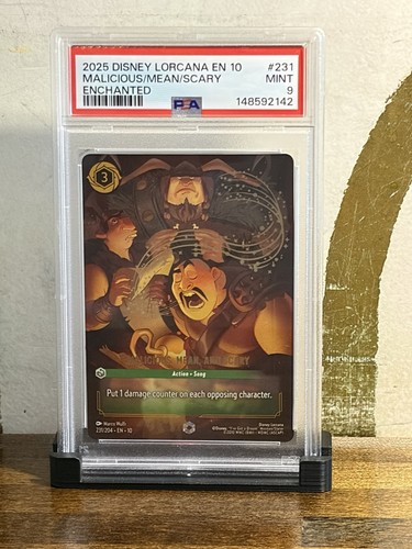Malicious, Mean, and Scary graded PSA 9 for sale on eBay