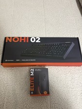 NIB CYBERPOWER PC LED Gaming Keyboard NOHI 02 RGB/Gaming Mouse ELITE M2 Bundle