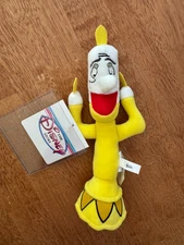 Lumiere Disney Beanie Baby New w Tags Disney Store Beauty