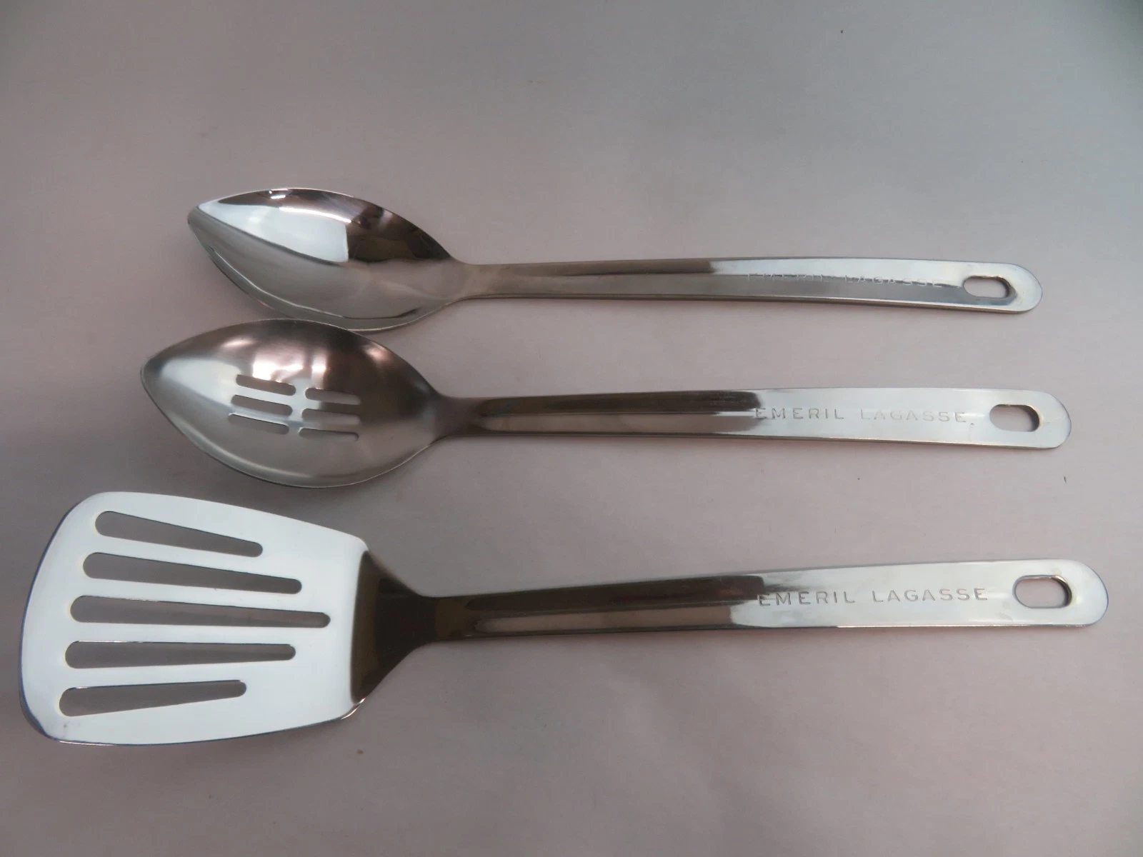 Emeril Lagasse 3 pcs 13" Kitchen utensil Spatula , Slotted & Serving Spoons