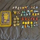 Vintage Pokemon Tomy Figures 50 Toy Bouncy Ball Topps Tv Animation Tin Lot