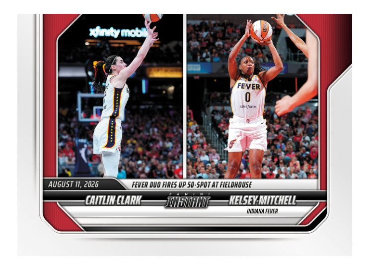 2026 Panini Instant WNBA #299 - Caitlin Clark - Kelsey Mitchell - Indiana PRESAL