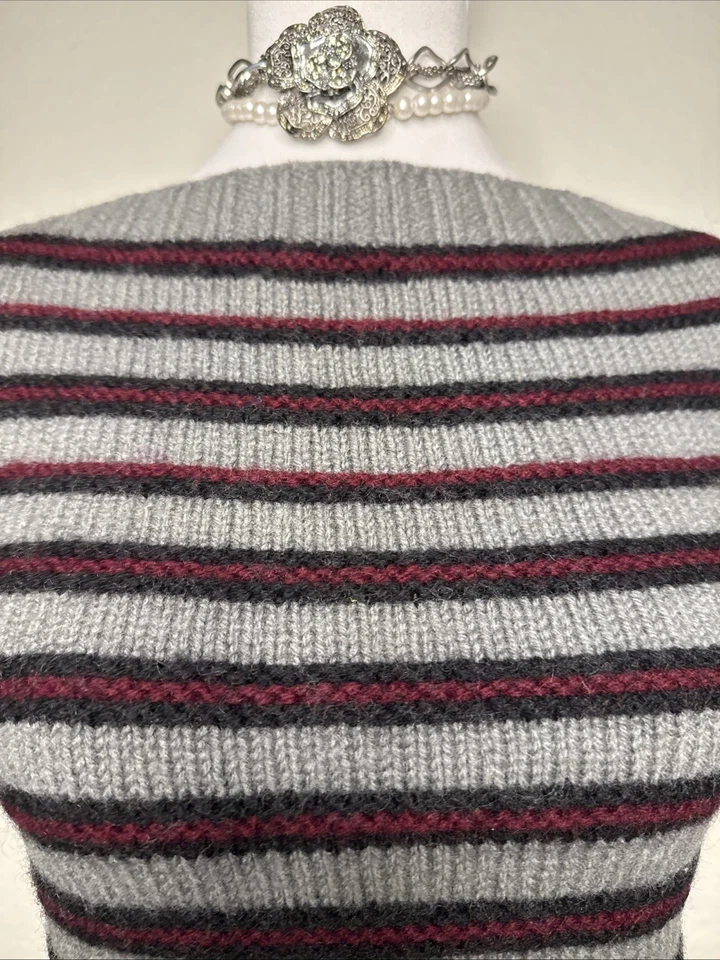 Suéter sin mangas retro de lana vintage verdadero de los años 50 talla S Granny Core Cottage Core Foto 3 de 4