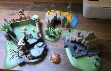 Playmobil Piraten Felsen/Höhle, viel Zubehör und Pflanzen