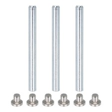 3Pcs Door Hinge Pins, 3.5 Inch Removable Hinge Pins, Silver