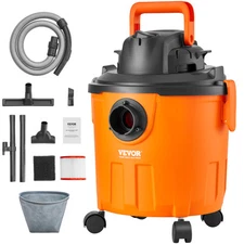 VEVOR Wet/Dry Shop Vacuum 5 Gallon 6-HP with Accessories 2-in-1 Crevice Nozzle