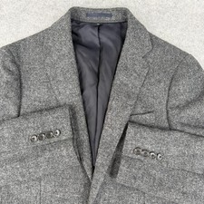 J. Crew Men's Ludlow Unstructured Blazer Sport Coat 34S Tweed Suede Elbow Patch