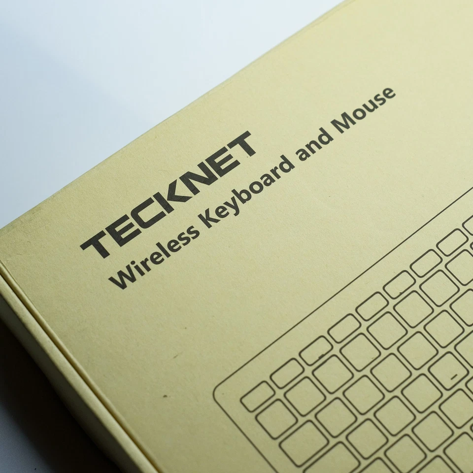 Tecknet TK‑KM006 Wireless Keyboard & Mouse Set – White, 2.4GHz, UK Layout - New - Image 3 of 4