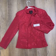 JM Studio John Meyer Red women’s Jacket Size M New With Tags 