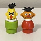 Vintage Fisher Price Little People Bert & Ernie Sesame Street