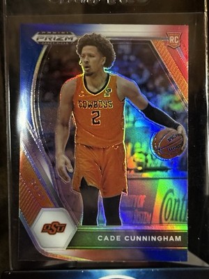 2021 PANINI PRIZM DRAFT PICKS #1 VAR. RED/WHITE/BLUE PRIZM CADE CUNNINGHAM *RC