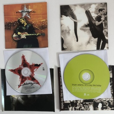 1996 18 Til I Die /1998 On A Day Like Today/ 2X Bryan Adams Music CDs *NO*Cases*