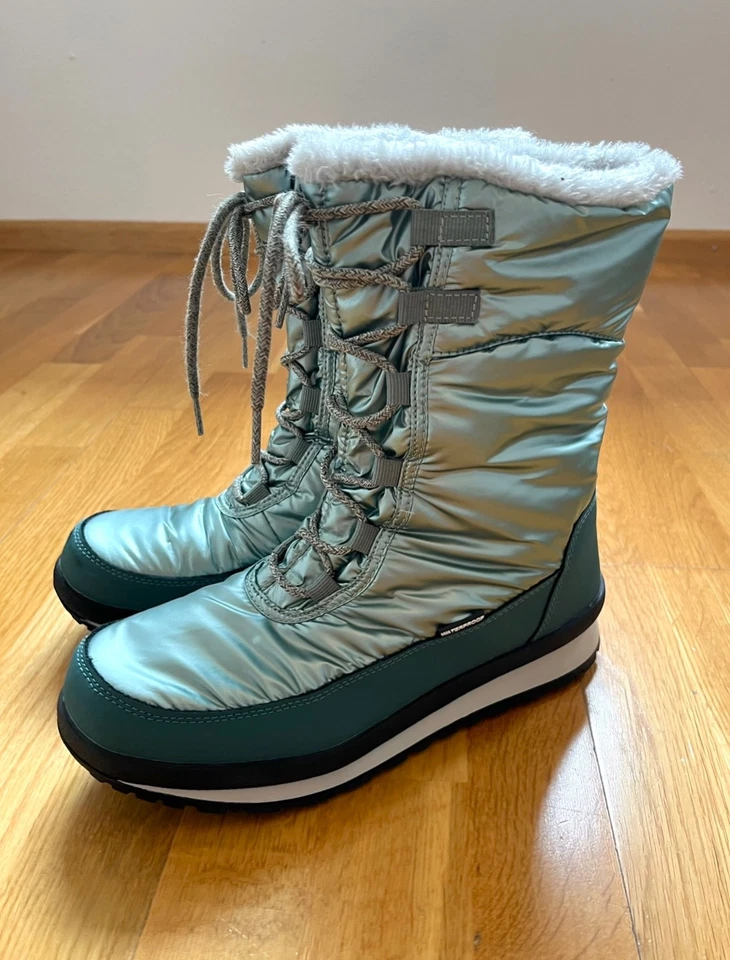 wie neu: Winterstiefel CMP Snow Boots Damen Schneschuh (NP 80€) Metallic, Gr. 40