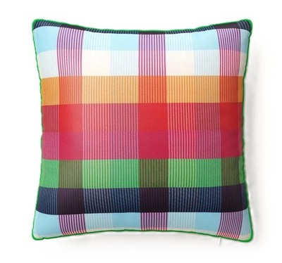 Kate Spade Multi Color Plaid w/ Green Trim 20