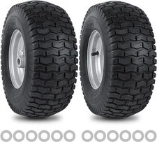 15x6.00-6nhs Lawn Mower Front Tire 4 Ply 15x6.00-6 - 2P ( With Tube), Silver 