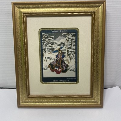 Caroline Young Winter Reverie limited edt 88  (S/N) Gold Guilt Frame 11 X 12