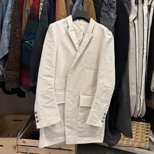 Rick Owens Blazer Mens 50 IT Natural Long Sport Coat Made Italy Long Lightweight