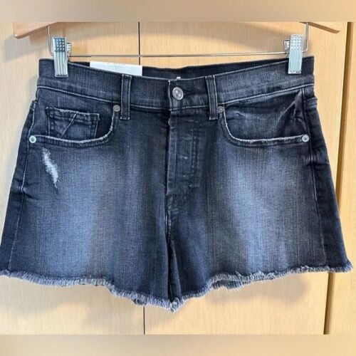 7 For All Mankind Monroe Cut-Off Denim Shorts, size 25 waist, $148 Retail - NWT