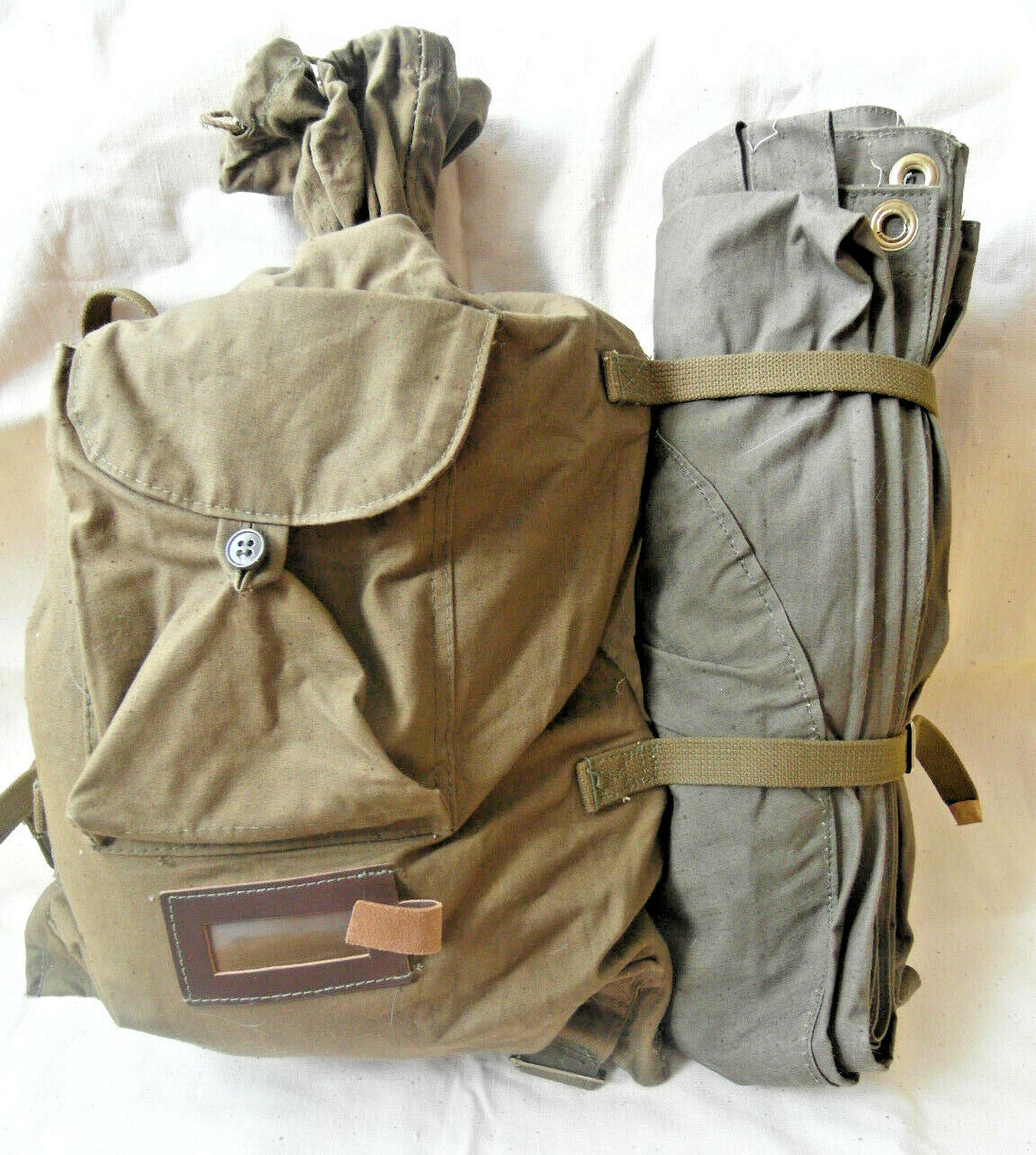 Soviet backpack veshmeshok rucksack 30L& groundsheet USSR Army