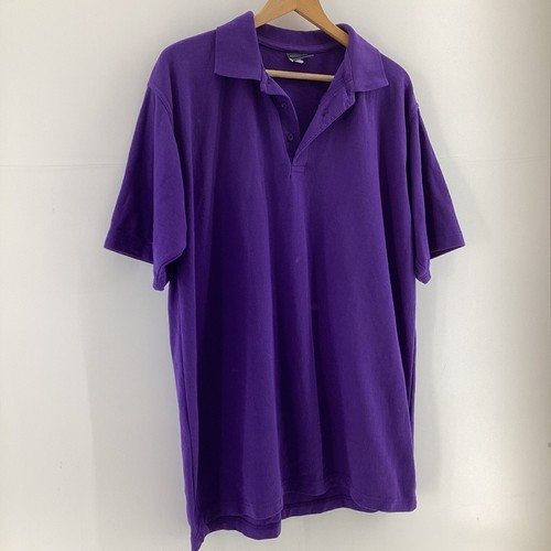 Uneek Purple Polo Shirt Size 2XL Short Sleeve Stretch - 第 1/7 張圖片