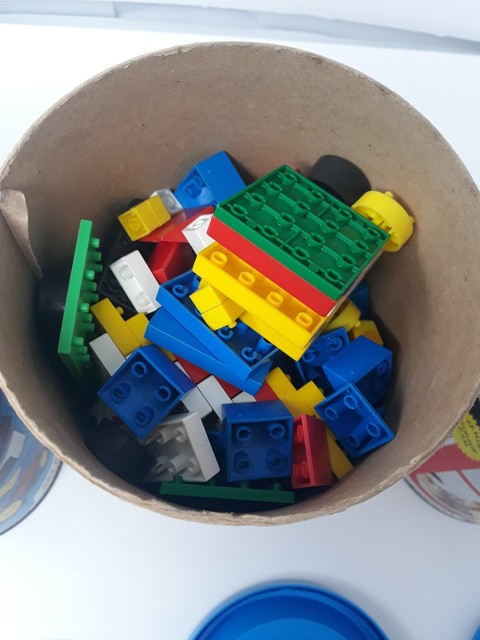 Lot Vintage Playskool American Bricks Building Blocks Playset 1976 w/Storage Can | eBay