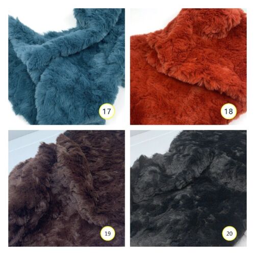 1pc Faux Rabbit Fur Fabric Fluffy Doll Curly Hair Material DIY Sewing 25 45CM - Picture 31 of 36