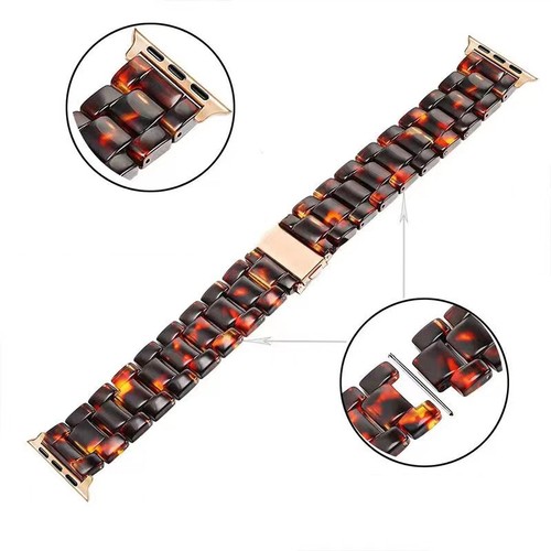 Armband Kunstharz Ersatz Uhrenarmband Für Apple Watch 7/SE/6/5/4/3/2/1 38mm-45mm - Bild 5 von 24