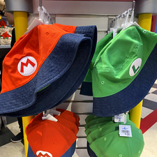 Super Nintendo World New Release Mario  Luigi Reversible Hat USJ Universal Jap