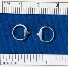 RDLC Traditional 1:9 Model Scale LARGE EGGBUTT SNAFFLE BIT White Bronze (Silver)