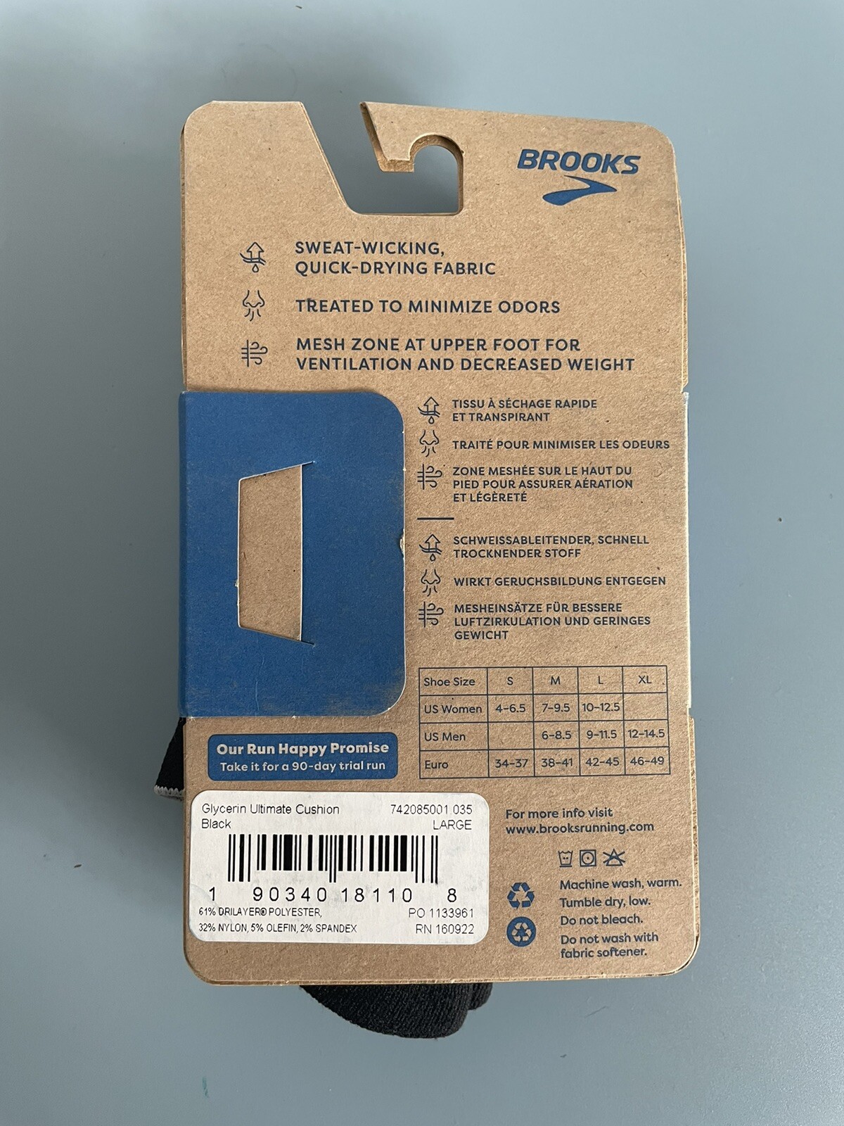 Brooks Glycerin Ultimate Cushion Unisex Running Socks New Size L eBay