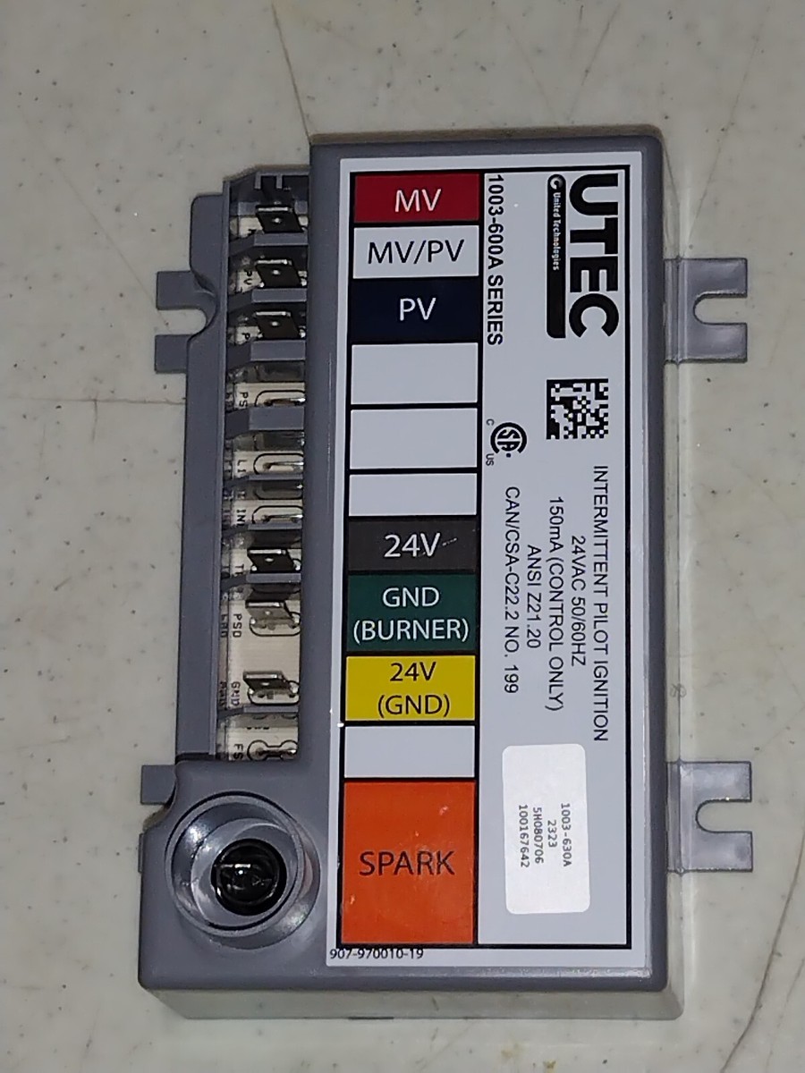 UTEC 1003-620A SERIES INTERMITTENT PILOT IGNITION CONTROL
