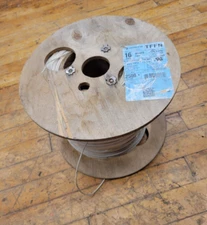 Encore Wire 106100602465 16-AWG Stranded Copper Wire Spool TFFN 2500 ft L White