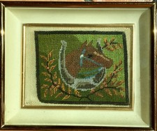 Needlepoint tapestry canvas gobelin Horse  Horseshoe 3 3/4"x3"