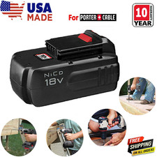 For PORTER-CABLE PC18B 18V 4800mAH Battery PC186CS PC1801D PC188 18 Volt Tools