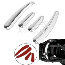 Chrome Curved Swingarm Frame Cover Insert For Harley Softail Deluxe FLSTN US