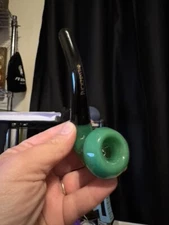 5 " Gandalf Sherlock Tobacco Pipe Collectible Glass Pipes Phoenix Star  Green