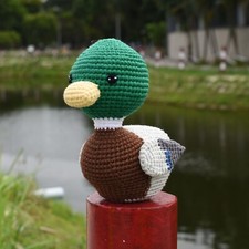 Mallard Duck Crochet - Wild Duck Amigurumi Handmade Stuffed Plusie