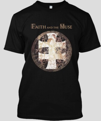 Faith And The Muse Mens Black Tshirt Size S 5XL