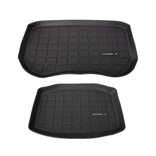 Front Rear Floor Mat for Tesla Model 3 Model Y Anti-Slip Waterproof Tray Mats - Picture 5 of 6