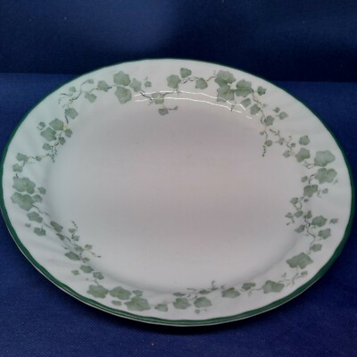 Corelle Dinnerware Callaway Green Ivy Swirl Individual Dinner Plate Retired 