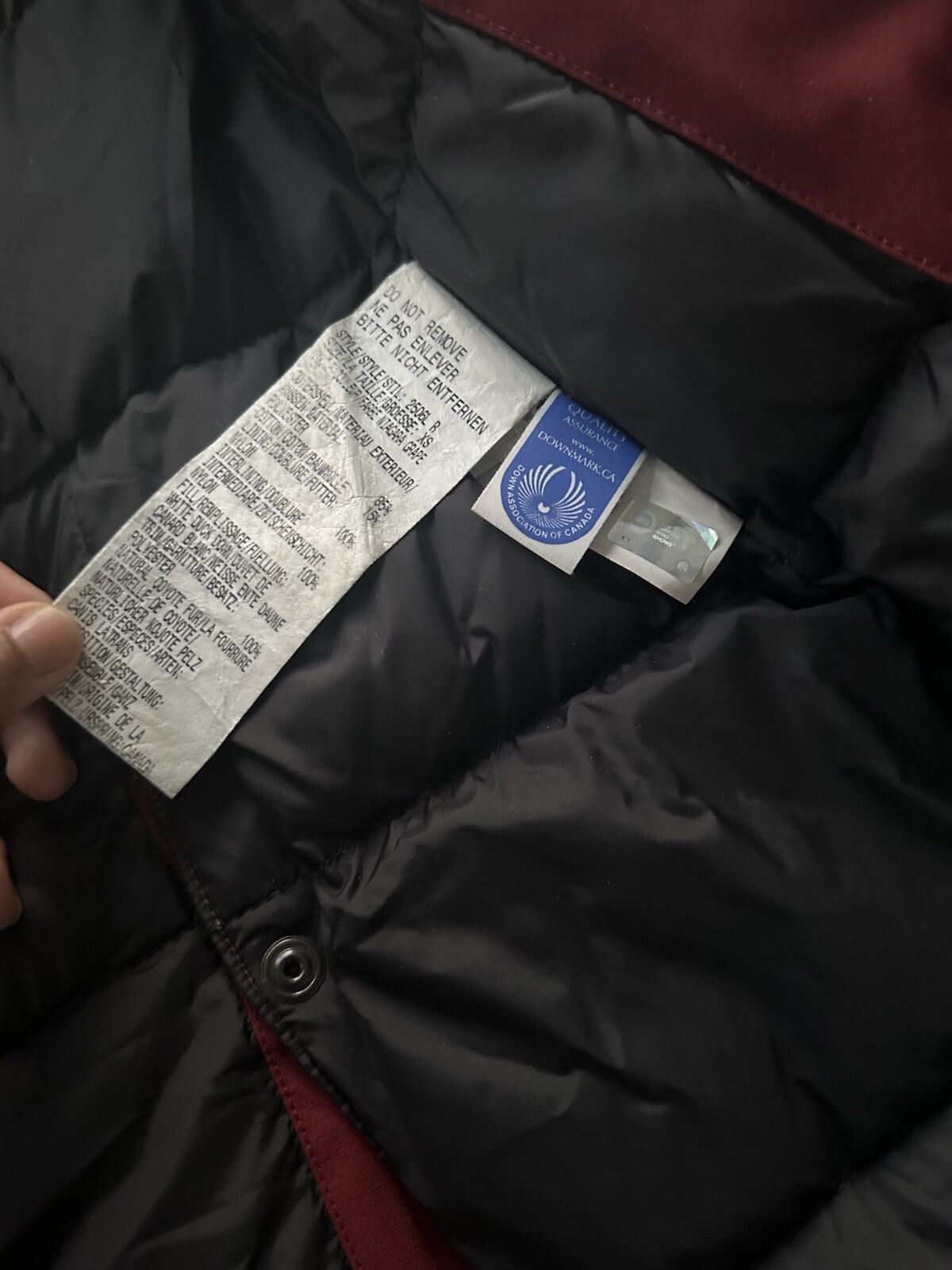 Canada Goose kensington Parka Women Extra small XS Fur Trim Red 2506L Authentic thumbnail 6