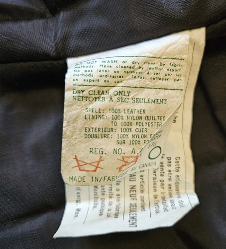 Sears Vintage Motorcycle jacket mens 42 Genuine Black leather Made In Canada - Picture 9 of 16