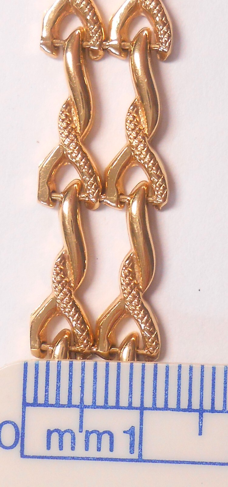 2 Rows Twisted Rope Smooth Texture Solid 750 18K … - image 4