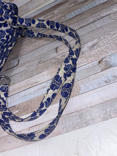 Vera Bradley Bag Cobalt Tile Blue & White Floral Shoulder Purse 14 X 12 GLENNA - Picture 22 of 22