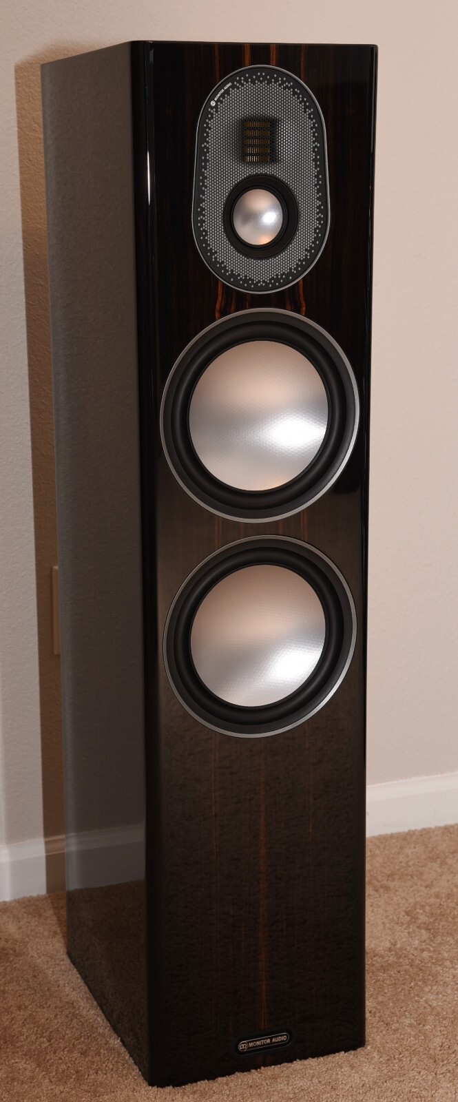 Monitor Audio Gold 300 5G floor standing – 250W Speaker Piano Ebony –SINGLE-NEW