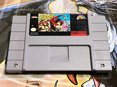 Spider-Man and The X-Men in Arcade's Revenge (SNES, 1992) Authentic, Tested